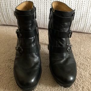 Nine West Black Desponia Booties Size 12